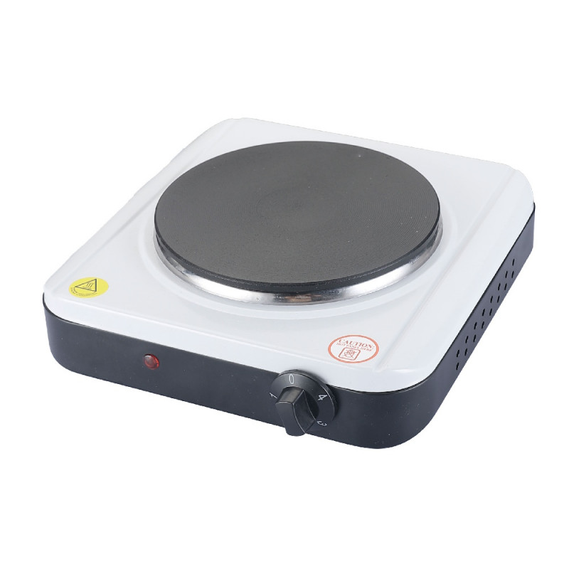 Rosberg R51445KR Hot Plate, 1500W, 18.5 cm, Manual Control, 4 Settings, White
