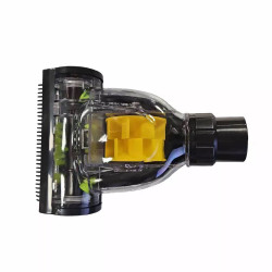 Csere turbókefe Rosbjerg R51001TB porszívóhoz, 17x11 cm, szilikon fogak, fekete