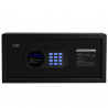 Adler AD 1045 Electronic Safe, 200x420x370 mm, 14 L, Lockout after 4 failed attempts, Low battery warning, Black