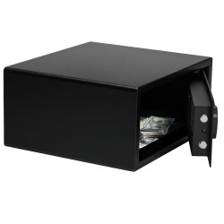 Adler AD 1045 Electronic Safe, 200x420x370 mm, 14 L, Lockout after 4 failed attempts, Low battery warning, Black