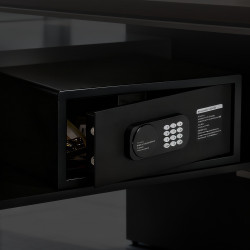 Adler AD 1045 Electronic Safe, 200x420x370 mm, 14 L, Lockout after 4 failed attempts, Low battery warning, Black