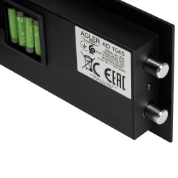 Ηλεκτρονικό χρηματοκιβώτιο Adler AD 1045, 200x420x370 mm, 14 l, Κλείδωμα μετά από 4 λανθασμένες προσπάθειες, Προειδοποίηση χαμηλής μπαταρίας, Μαύρο