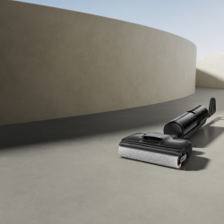 Σκούπα όρθια DREAME H12 Pro HHR25A, 300W, 0.7/0.9 l, 3 λειτουργίες, 35 λεπτά, Wet/Dry, Φωνητικές ειδοποιήσεις, LED, Αυτόματο στέγνωμα σφουγγαρίσματος, Μαύρο/γκρι