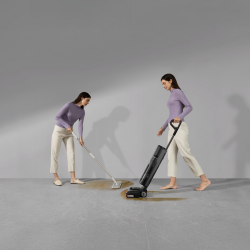 DREAME H12 Pro HHR25A Upright Vacuum Cleaner, 300W, 0.7/0.9 L, 3 modes, 35 min, Wet/Dry, Voice prompts, LED, Automatic mop drying, Black/Gray