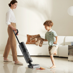 DREAME H12 Pro HHR25A Upright Vacuum Cleaner, 300W, 0.7/0.9 L, 3 modes, 35 min, Wet/Dry, Voice prompts, LED, Automatic mop drying, Black/Gray