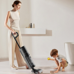DREAME H12 Pro HHR25A Upright Vacuum Cleaner, 300W, 0.7/0.9 L, 3 modes, 35 min, Wet/Dry, Voice prompts, LED, Automatic mop drying, Black/Gray
