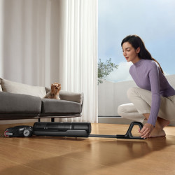 DREAME H12 Pro HHR25A Upright Vacuum Cleaner, 300W, 0.7/0.9 L, 3 modes, 35 min, Wet/Dry, Voice prompts, LED, Automatic mop drying, Black/Gray