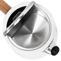 Adler AD 1352 Electric Kettle, 2200W, 1.7 L, STRIX, Swivel Base, Auto Shut-Off, White