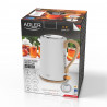 Adler AD 1352 Electric Kettle, 2200W, 1.7 L, STRIX, Swivel Base, Auto Shut-Off, White