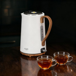 Ηλεκτρικός βραστήρας Adler AD 1352, 2200W, 1.7 l, STRIX, Περιστρεφόμενη βάση, Αυτόματη απενεργοποίηση, Λευκό