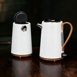 Adler AD 1352 Electric Kettle, 2200W, 1.7 L, STRIX, Swivel Base, Auto Shut-Off, White