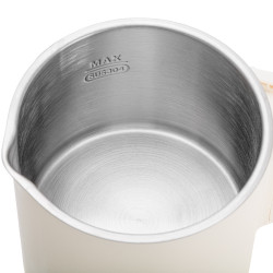 Електрическа кана за туризъм Adler AD 1388b, 650W, 0.8 л, Сваляем капак, Въртяща се основа, Бял