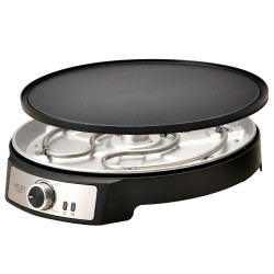 Palacsintasütő Adler AD 3093, 1600W, 30 cm, evőeszközökkel együtt, fekete/Inox