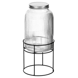 Dozator de bauturi Adler AD 6742, 4 L, Sticla sodiu-calciu, Suport, Transparent