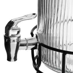 Dozator de bauturi Adler AD 6742, 4 L, Sticla sodiu-calciu, Suport, Transparent