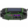 Camry CR 1919 Radio de urgență, panou solar / dinamo portabil / USB-C, 4000 mAh, Bluetooth, afișaj LED, verde / negru