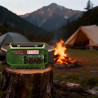 Camry CR 1919 Radio de urgență, panou solar / dinamo portabil / USB-C, 4000 mAh, Bluetooth, afișaj LED, verde / negru