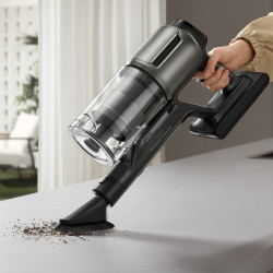 Aspirator vertical fara fir Dreame Z30 AquaCycle VZV77B, 855W, 310AW, 150000 rpm, 3 trepte, 0.32/0.4/0.6 l, 90 min, HEPA H14, LED, Motor fara perii, Negru