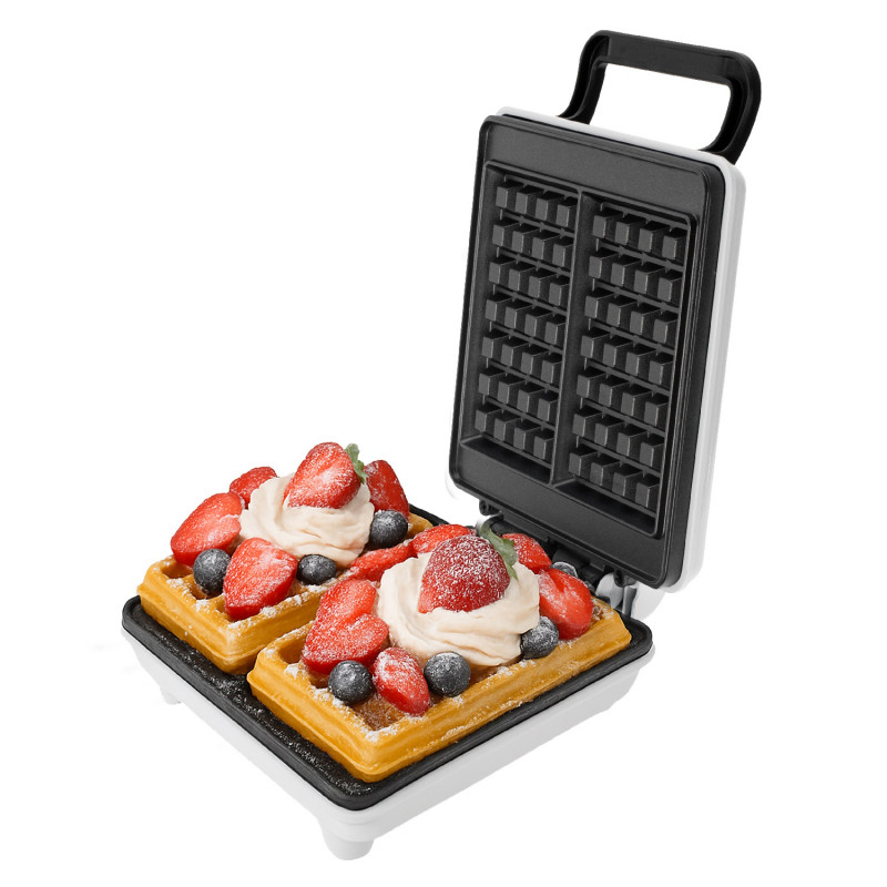 Mesko MS 3091 Waffle Maker, 1800W, Non-stick coating, 2 plates, Non-slip feet, White