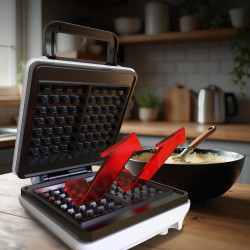 Mesko MS 3091, 1800W, tapadásmentes bevonat, 2 tányér, csúszásmentes lábak, fehér színű