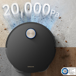Dreame X50 Ultra RLX85CE-6-BK Robot Vacuum, 20,000 Pa, AI Obstacle Detection, 360° Navigation, Voice Control, UV Sterilization, Black/Gold