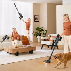 Eureka NEC520 2-in-1 Upright Vacuum Cleaner, 200W, 0.5 L, 50-Minute Run Time, Turbo Brush, Power Adjustment, Washable HEPA Filter, Black