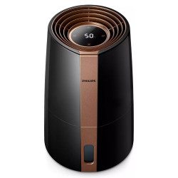 Philips HU3918/10 Humidifier, Up to 45 m², 300 ml/h, 3 L, 3 settings, Nanocloud, LED display, Night mode, Black