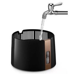 Umidificator Philips HU3918/10, Până la 45 m2, 300 ml/h, 3 l, 3 trepte, Nanocloud, Afișaj LED, Mod de noapte, Negru