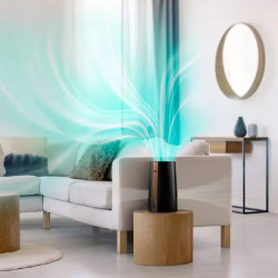 Philips HU3918/10 Humidifier, Up to 45 m², 300 ml/h, 3 L, 3 settings, Nanocloud, LED display, Night mode, Black