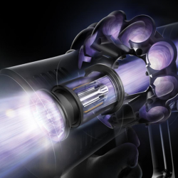 Ηλεκτρική σκούπα όρθιας τοποθέτησης Dyson V10 Origin 394464-01, 525W, 151AW, 0.76l, 125000 rpm, 60 λεπτά, 3 λειτουργίες, Motorbar clear, Nickel/blackened