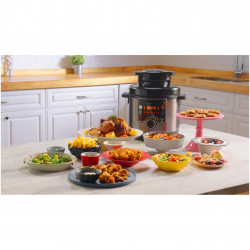 Tefal Turbo Cuisine & Fry gyorsfőző CY778830, 70 kPa, 1200W, 7,6 l, 15 program, tapadásmentes bevonat, hőtartás, digitális vezérlés, Fekete színű