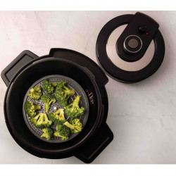 Tefal Turbo Cuisine & Fry gyorsfőző CY778830, 70 kPa, 1200W, 7,6 l, 15 program, tapadásmentes bevonat, hőtartás, digitális vezérlés, Fekete színű