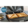 Philips HD2331/90 Series 3000 Sandwich Toaster, 750 W, For 2 slices/4 triangular sandwiches, Non-stick aluminum plates, Black