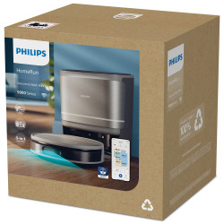Philips 9000 Series XU9100/10, 6500 mAh, 8000 Pa, WiFi, LiDAR, PowerCyclone, EPA 11, száraz/okro tisztító, bronz/arany.
