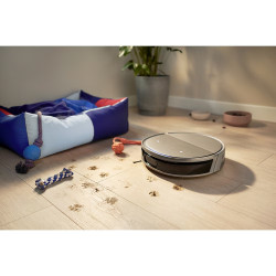 Прахосмукачка робот Philips Series 9000 XU9100/10, 6500 mAh, 8000 Pa, WiFi, LiDAR, PowerCyclone, EPA 11, Сухо/мокро почистване, Бронз/златист