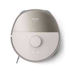 Ηλεκτρική σκούπα και σφουγγαρίστρα ρομπότ Philips XU5100/2, 4800 mAh, 10000 Pa, WiFi, πλοήγηση LDS, EPA 10, Στεγνός / υγρός καθαρισμός, Μπεζ