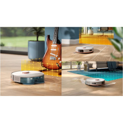 Philips XU5100/20 robotporszívó és felmosó, 4800 mAh, 10000 Pa, WiFi, LDS navigáció, EPA 10, száraz / nedves tisztítás, bézs színű