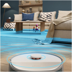 Aspirator robot și mop Philips XU5100/20, 4800 mAh, 10000 Pa, WiFi, navigare LDS, EPA 10, Curățare uscată / umedă, Bej