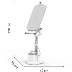 Tefal Ixeo Vision QT1811E0 gőzölős vasaló, 2170W, 3 teljesítményszint, 1,2 l, 200 g/perc, LED háttérvilágítás, Frissítés és fertőtlenítés, automatikus kikapcsolás, fehér