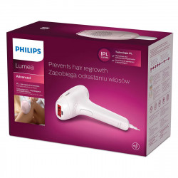 Фотоепилатор IPL Philips Lumea Advanced SC1994/00, 250 000 импулса, Сензор за цвят на кожата, UV филтър, Бял/розов