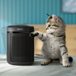 Philips CX2120/01 kerámia fűtőventilátor, 600/1500 W, 15m2-ig, 3 hőmérséklet-beállítás, átbillenés elleni védelem, fekete színű