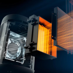 Philips CX2120/01 kerámia fűtőventilátor, 600/1500 W, 15m2-ig, 3 hőmérséklet-beállítás, átbillenés elleni védelem, fekete színű