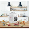 Мултикукър Tefal CY851130 Cook4me, 1600 W, 6 л, 6 режима на готвене, 150 вградени рецепти, Отложен старт, Запазване на топлина, Бял