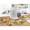 Tefal CY851130 Cook4me Multicooker, 1600 W, 6 L, 6 cooking modes, 150 built-in recipes, Delayed Start, Keep Warm, White