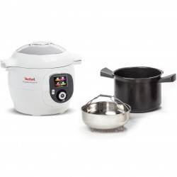 Tefal CY851130 Cook4me Multicooker, 1600 W, 6 L, 6 cooking modes, 150 built-in recipes, Delayed Start, Keep Warm, White