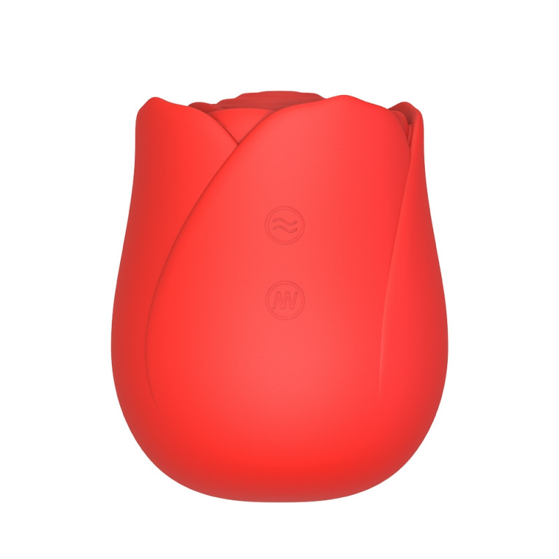 Beautifly Rose Glow Pleaser Intimate Massager, 5 modes, 5 speeds, 90 min, Suitable for use in the shower or bath, Hypoallergenic silicone, Quiet, Red