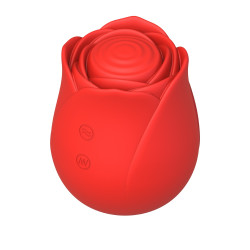 Beautifly Rose Glow Pleaser Intimate Massager, 5 modes, 5 speeds, 90 min, Suitable for use in the shower or bath, Hypoallergenic silicone, Quiet, Red