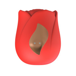 Интимен масажор Beautifly Rose Glow Pleaser, 5 режима, 5 скорости, 90 мин, Подходящ за ползване под душ/във вана, Антиалергичен силикон, Безшумен, Червен