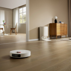 Aspirator robot Xiaomi X20+, 6000 Pa, 140 min, 0.35/4 l, Functie Mop, Statie de autogolire, Navigatie LDS, Evitarea obiectelor, Aplicatie mobila, Alb