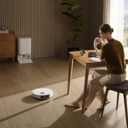 Aspirator robot Xiaomi X20+, 6000 Pa, 140 min, 0.35/4 l, Functie Mop, Statie de autogolire, Navigatie LDS, Evitarea obiectelor, Aplicatie mobila, Alb